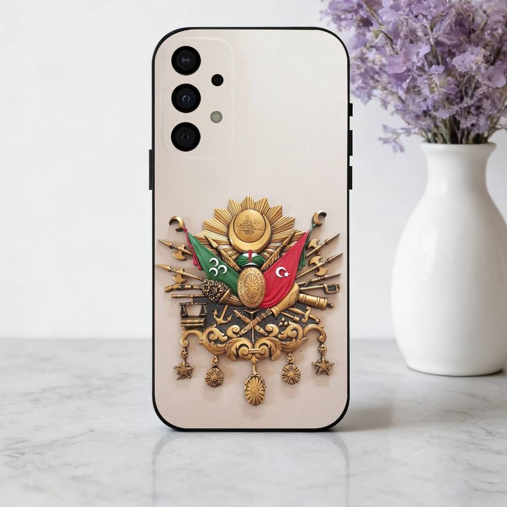 emblem historical Ottoman Empire Coat Of ArmsPhone Case For Samsung Galaxy A73,A72,A71,A70,A53,A52,A51,Soft Silicone Black Cover