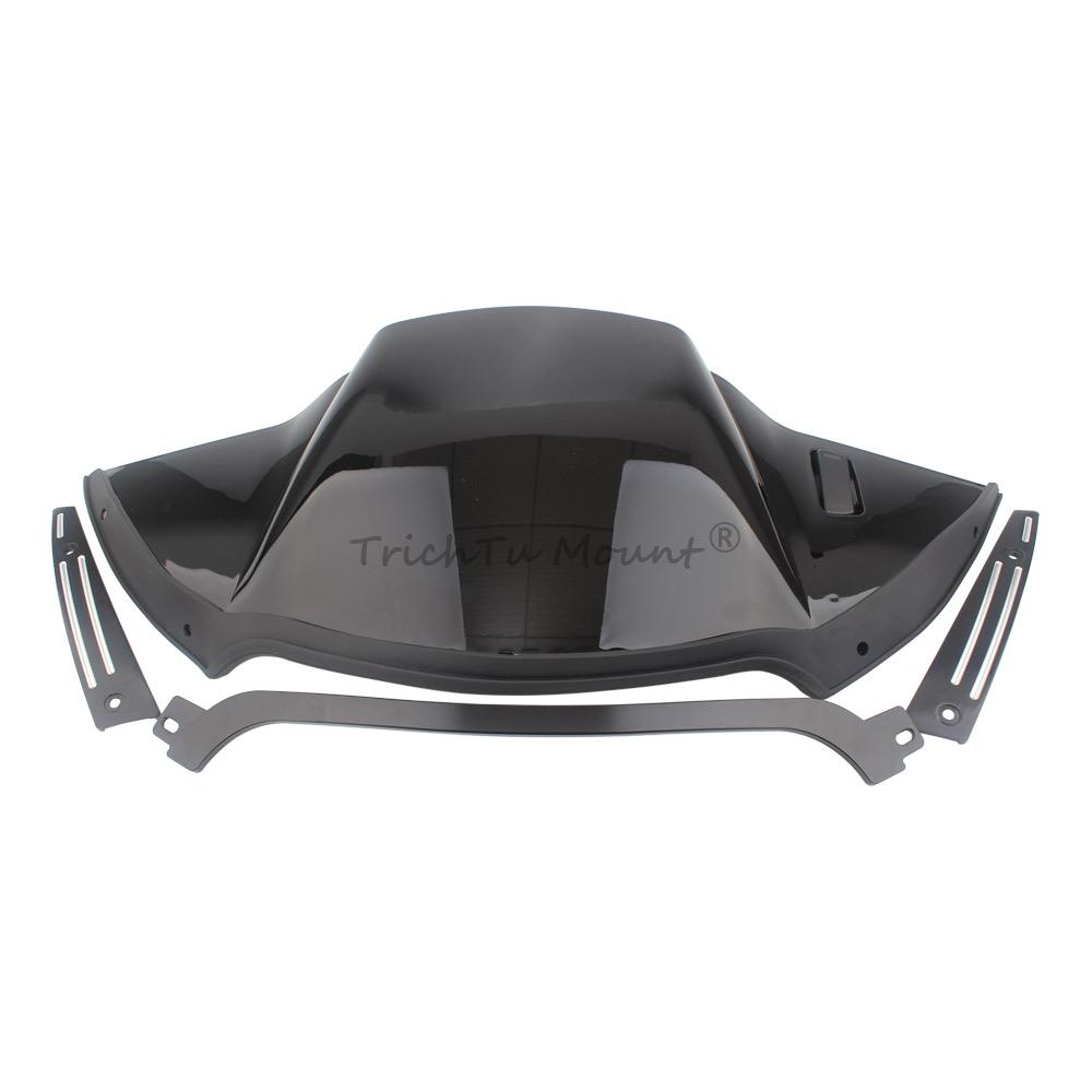 Motorcycle Accessory Black Vivid ABS Fairing Air Duct Windshield Trim For Harley Touring Road Glide CVO Limited FLTRX 2015-2023
