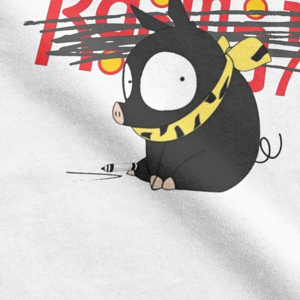 P-Chan Ranma 1/2 Logo T-Shirts Men Funny Pure Cotton Tees O Neck Short Sleeve T Shirt Printed Tops