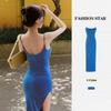 European and American Sexy Sleeveless Suspender Dress Women's Summer Fashion Pure Desire Hot Girl Seaside Vacation Slim Slim Slim Dress