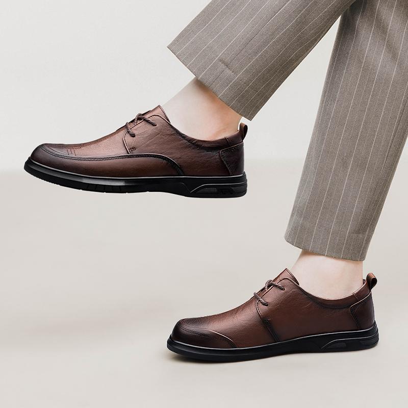 Fashion New Classic Business Men's Shoes Luxury elegant quality designer style Fashion Party Groom Wedding Genuine leather shoes
