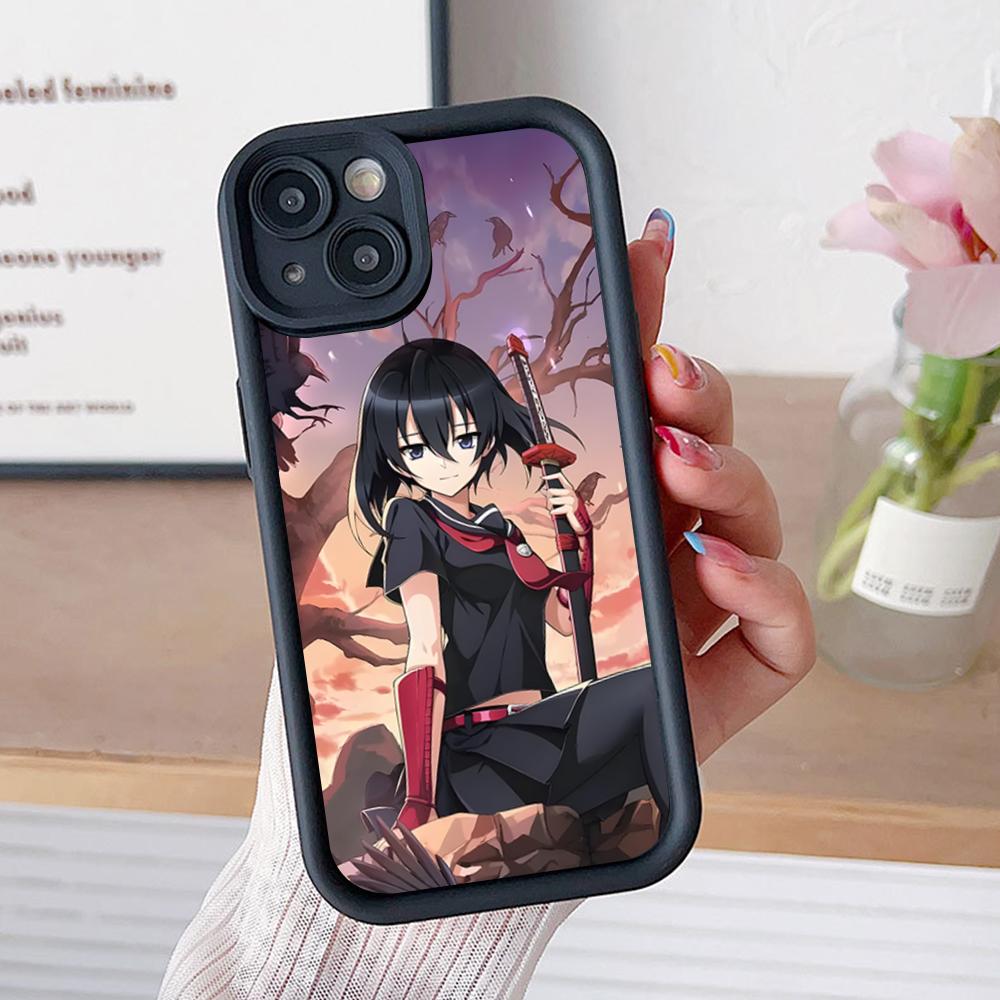 Akame Kurome Thicken TPU Mobile Phone Case for iPhone 17 16 15 14 13 12 11 Air Pro Max Plus Colorful Cover