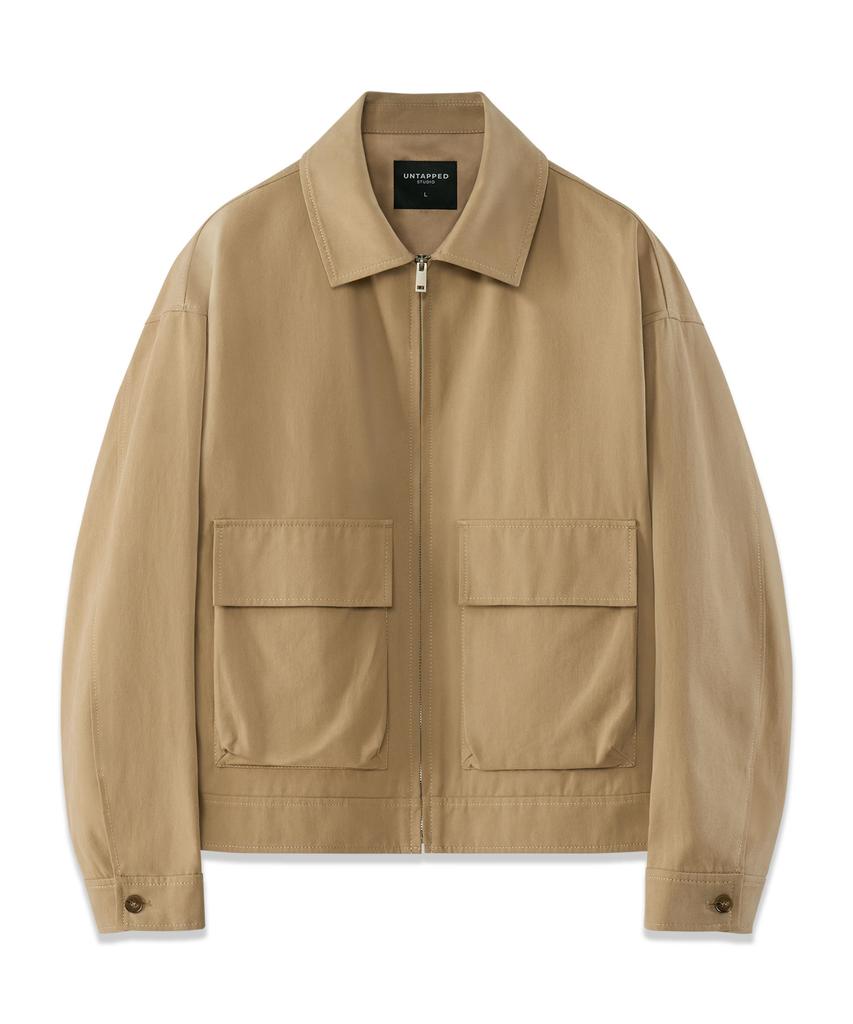 Untapped Studio Twill Cotton Utility Blouson Denim Jacket 3 Colors