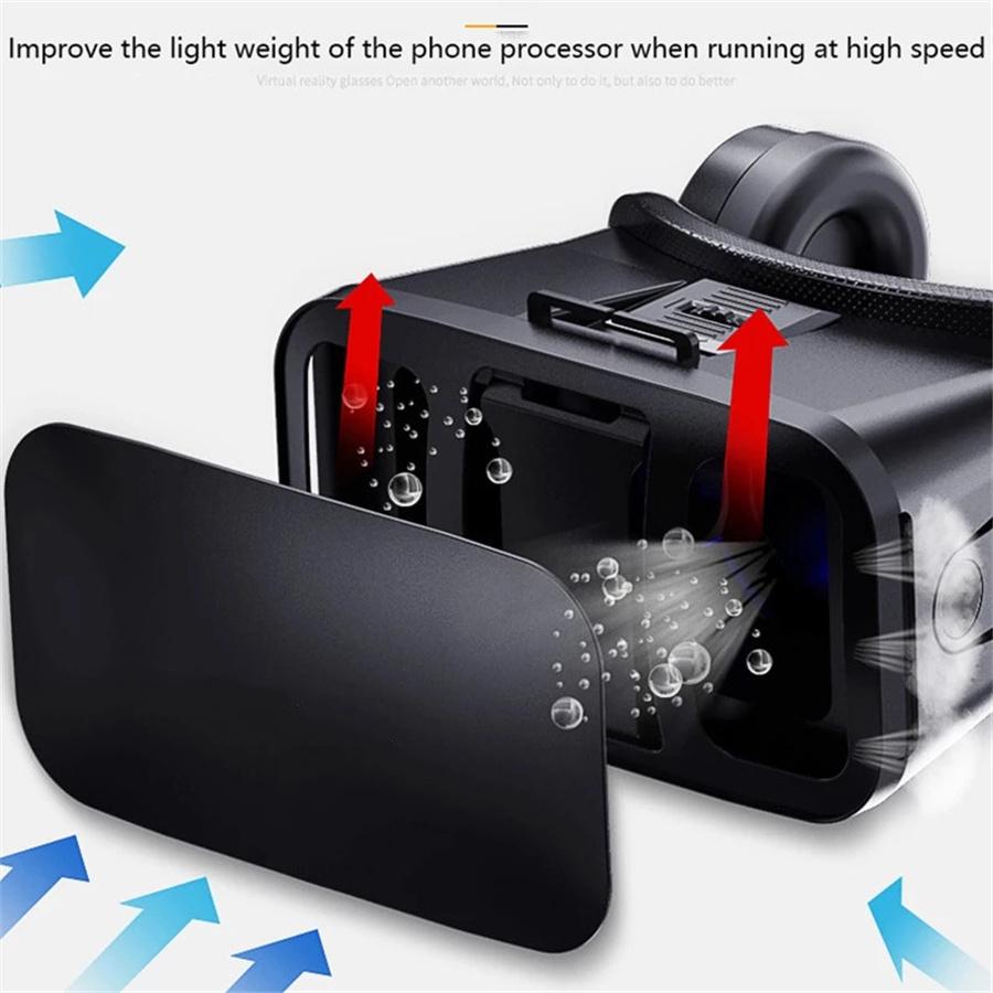 3D VR Glasses Virtual Reality Glasses for 4.5- 6inch Smart Phone iPhone Android Games Stereo with Controller