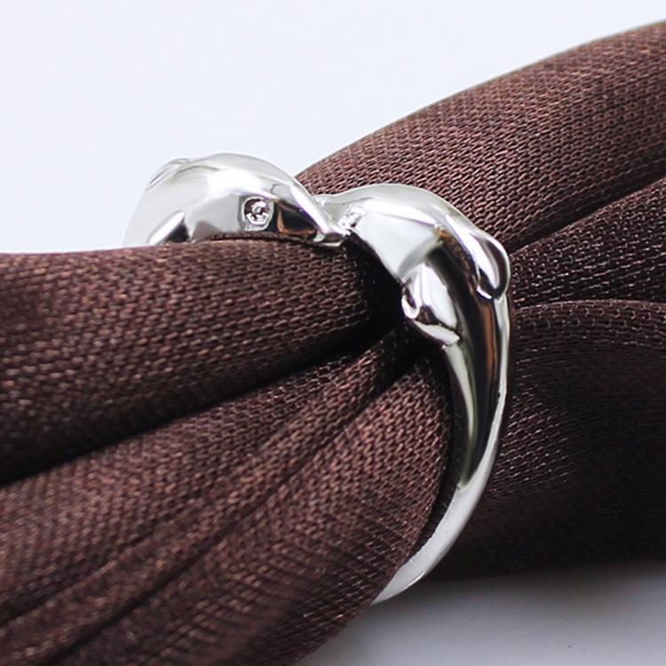 Happy Double Dolphin Love Open Ring Love Dolphin Couple Ring Ring for Women