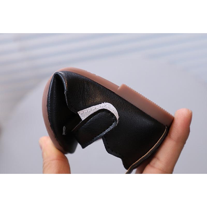 Children's Square-Toe Leather Shoes Girls Fashion Little Bow Flats Toddler Princess Shoes Dance Footwear