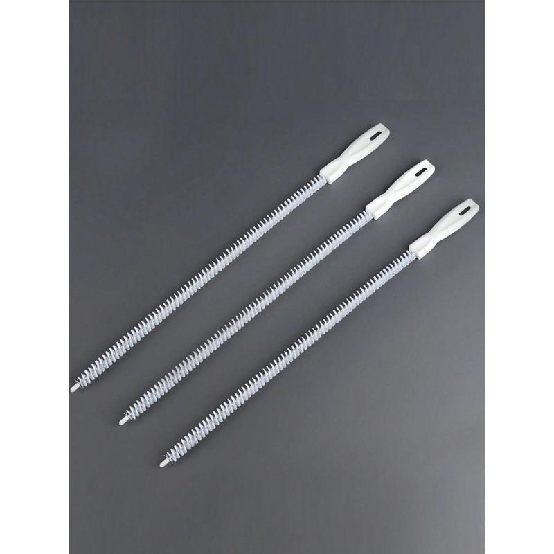 Drain Cleaning Tool Set (With Storage Hook), Includes Flexible Drain Remover And Brush