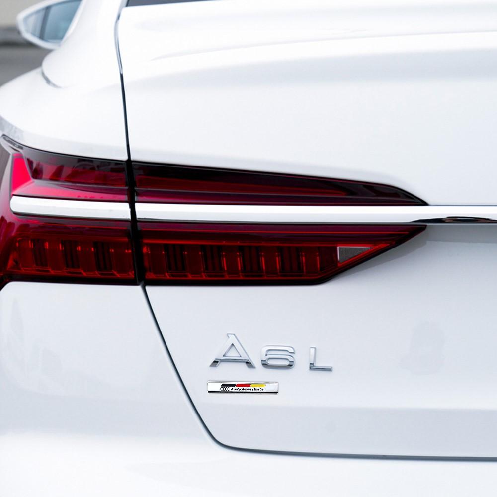 1PCS Car Badge Body Rear Trunk Metal Stickers Auto Decoration Accessories for Audi A1 A3 8P A4 B5 B6 B7 B8 A5 A6 C5 C6 C7 A7 A8