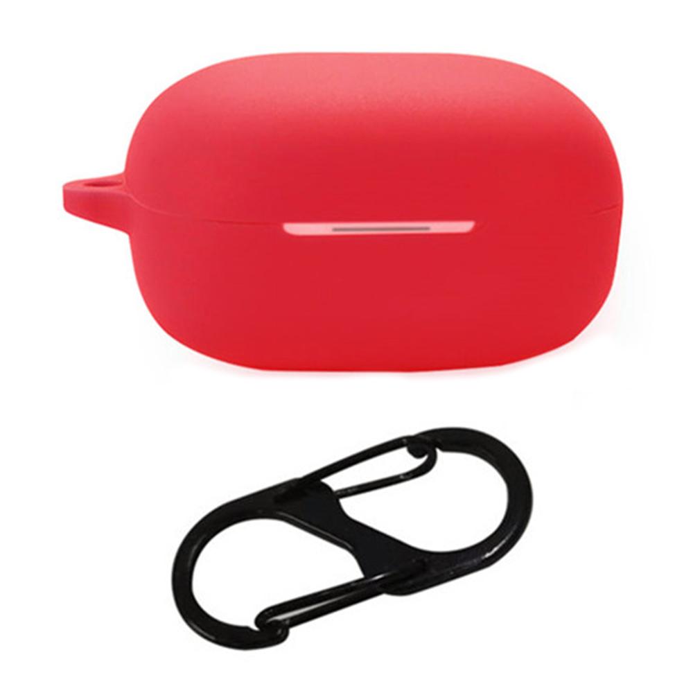 For QCY MeloBuds ANC HT05 Bluetooth-compatible Earphones Case with Anti Lost Buckle Silicone Protective Cover