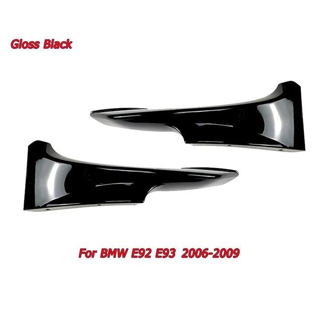 For BMW 3 Series E92 E93 M3 M-Tech Front Bumper Splitters Lip Spoiler 2006-2009 2010-2013 Splitter Exterior Tuning Gloss Black