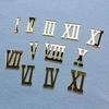 NUO RUI 12 Pcs Roman Mirrored Acrylic Numerals for a Wall Clock (Mirror Gold)