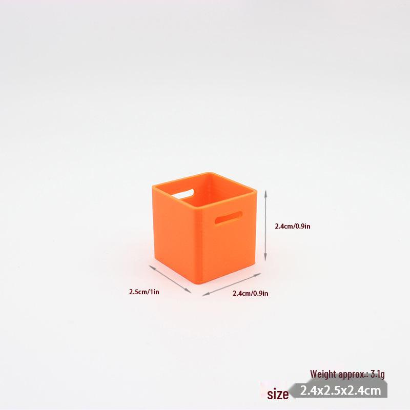Dollhouse Miniature 1:12 Food Toys Storage Rack & Modular Box
