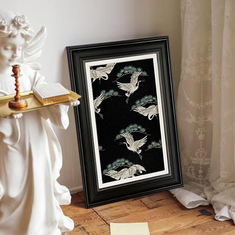 Miling French White Crane Decorative Painting