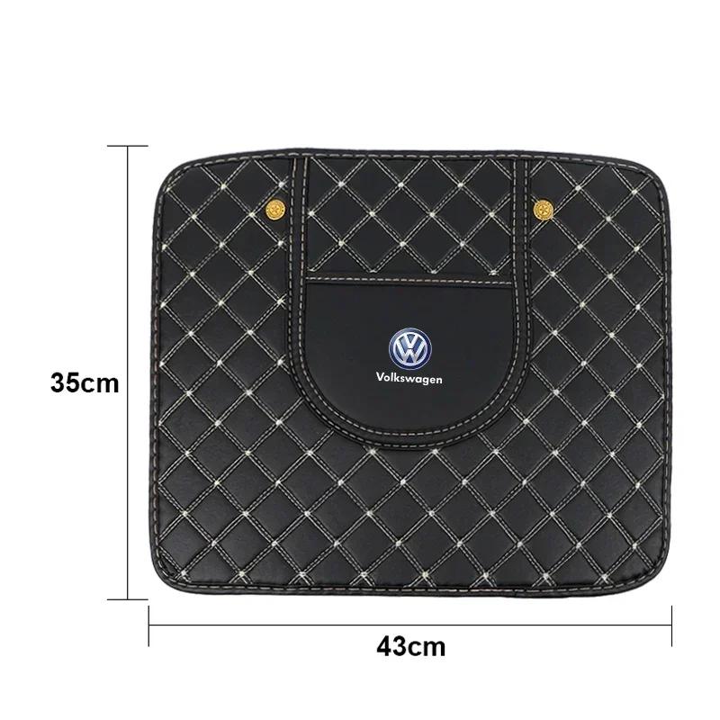 New Car PU Leather Anti-Kick Mats Car Seat Back Protector Cover Half-Size For VW Volkswagen Jetta MK5 Passat 601 171 Car Ac