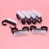 2pcs Unisex Black Nail  With Handle Sheep Horn Frosted Brush, Toenail Cleaning Brush, Nail Care Tool