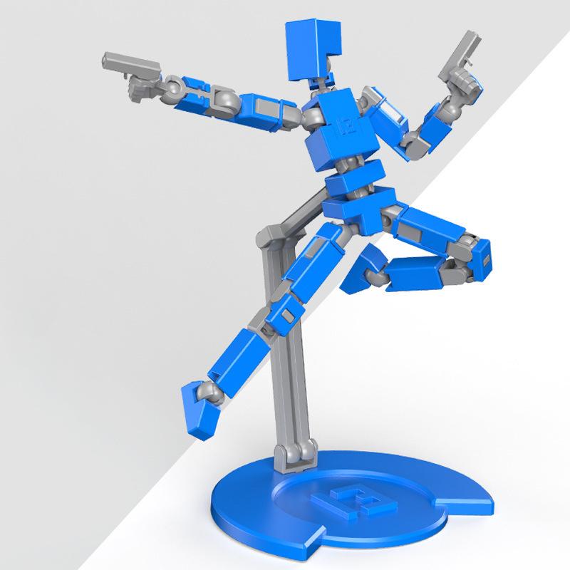 T13 Action Figure Multi-Jointed Movable,Lucky 13 Action Figures,Multi-Articular Action Figures,Desktop Decorations for Action Figures