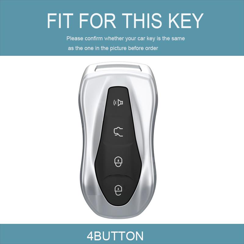 Tpu Car Key Case Holder Shell For Geely Tugella Boyue Atlas Pro Gili Tugella Auto Remote Shell Fob Holder Protector