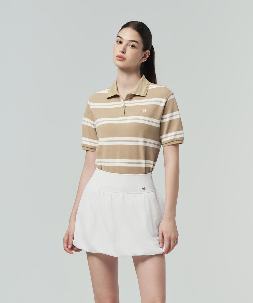 SERGIO TACCHINI W Striped Short Sleeve Polo