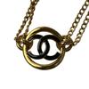 Used CHANELchoker Gold/black Metal Women