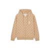 MLB American Vintage Diamond Print Hooded Zip Jacket Unisex jackets Light-Camel 3ATRM0341-43CAL