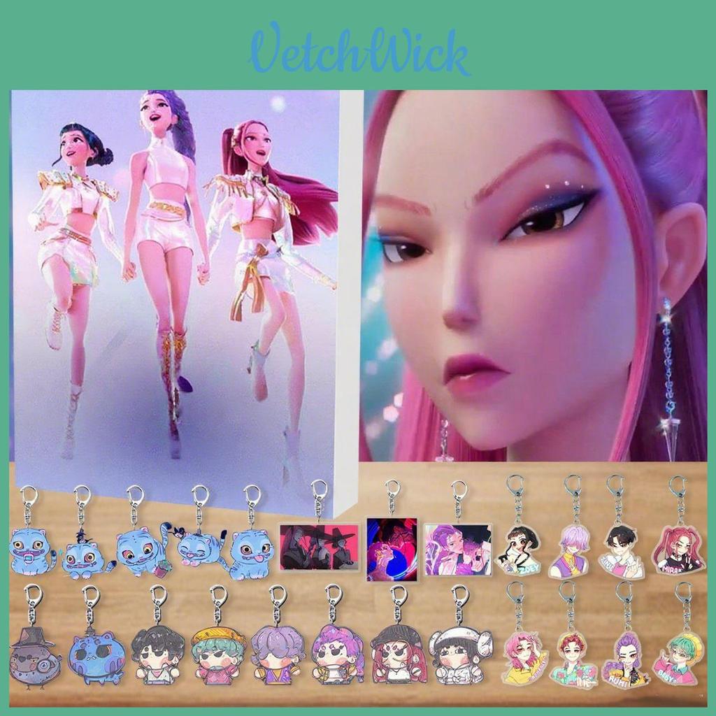 Kpop Girl Group Christmas Countdown Calendar Acrylic Keychain With 24 Accessories For Gift Giving
