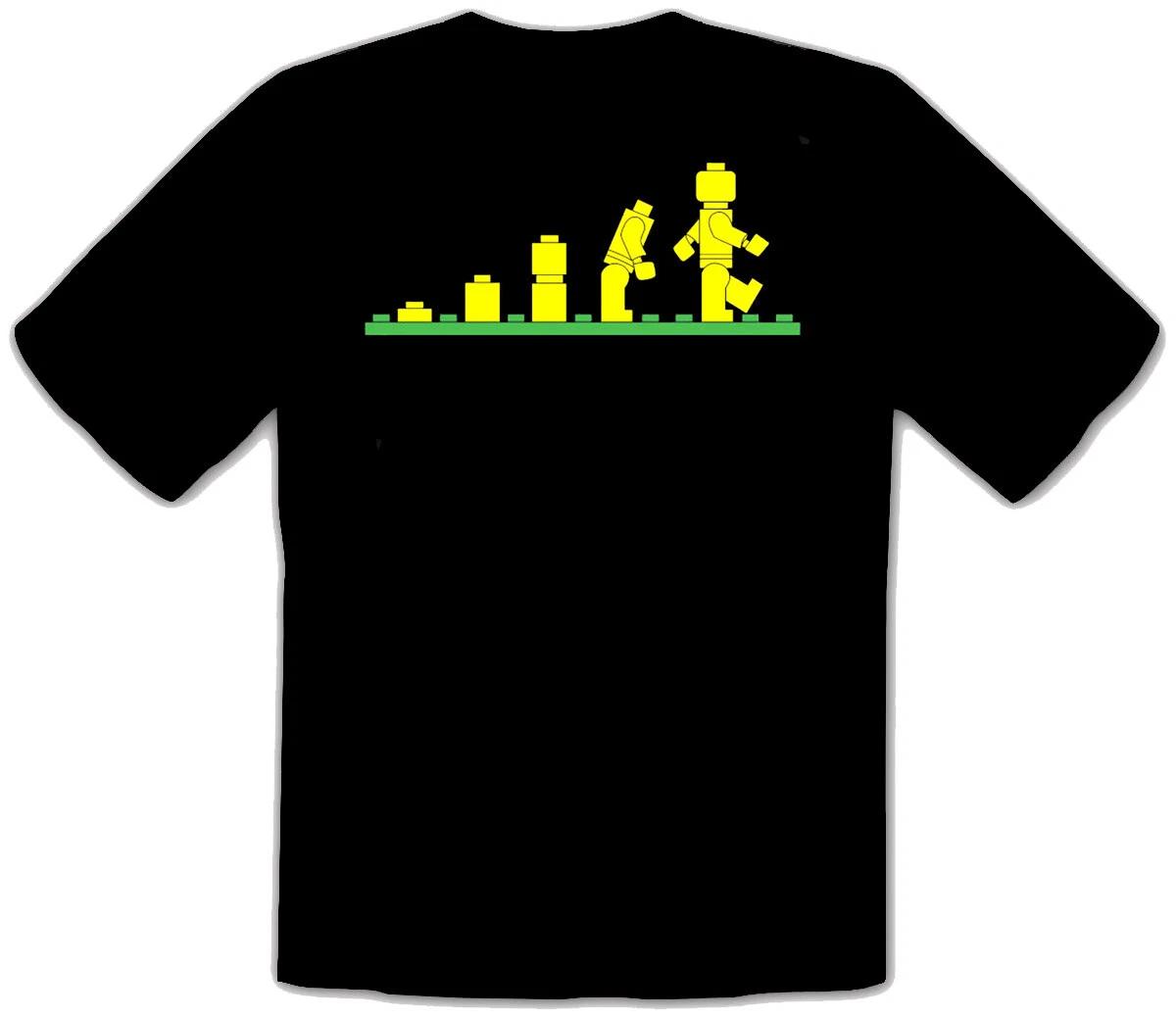 

Lego Evolution - Fun Black 100% Cotton T-shirt Mens Tees Top -033- L