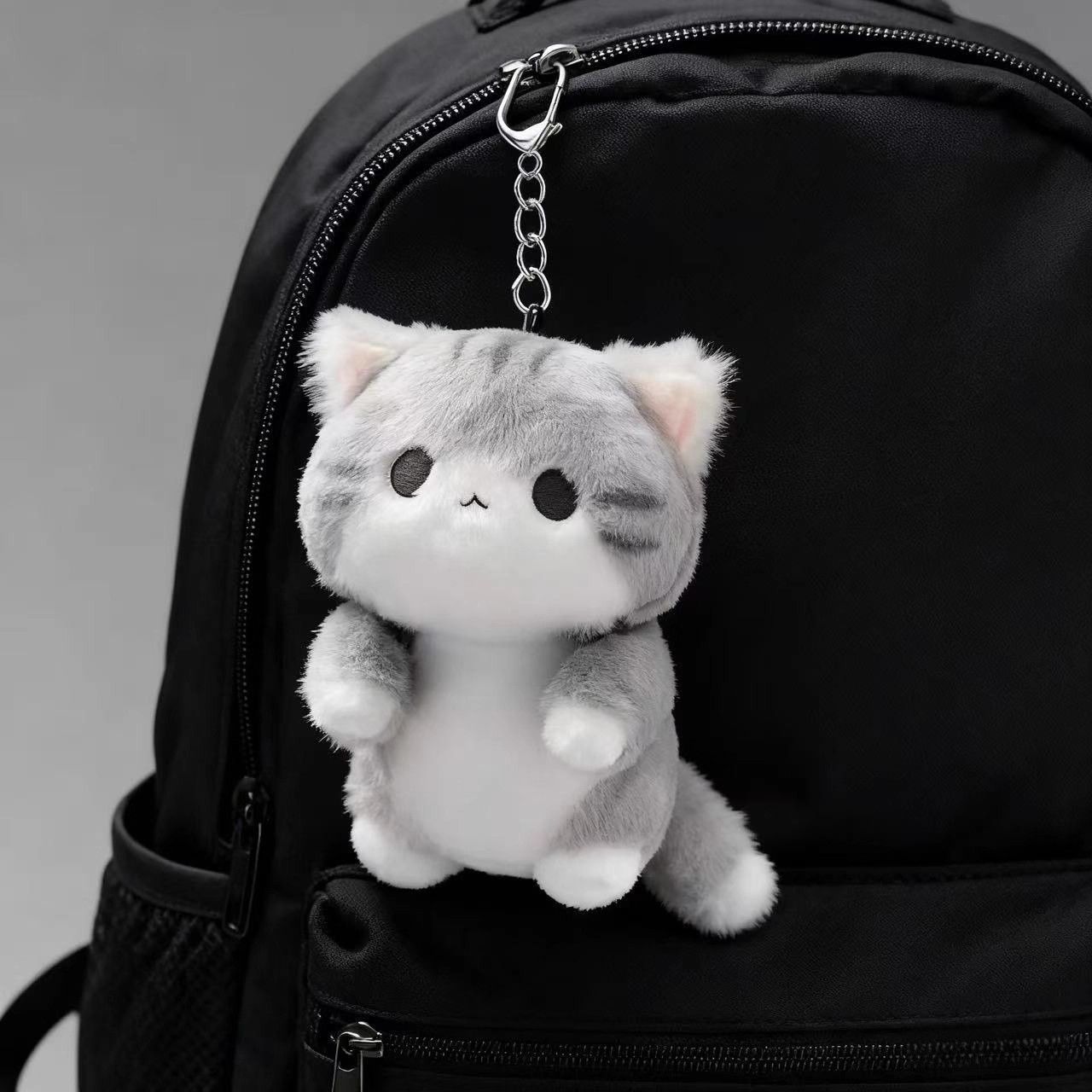High-Quality Grey High-Quality Soft High-Quality Cute High-Quality Cat High-Quality Plush High-Quality Doll High-Quality Cute High-Quality Pendant