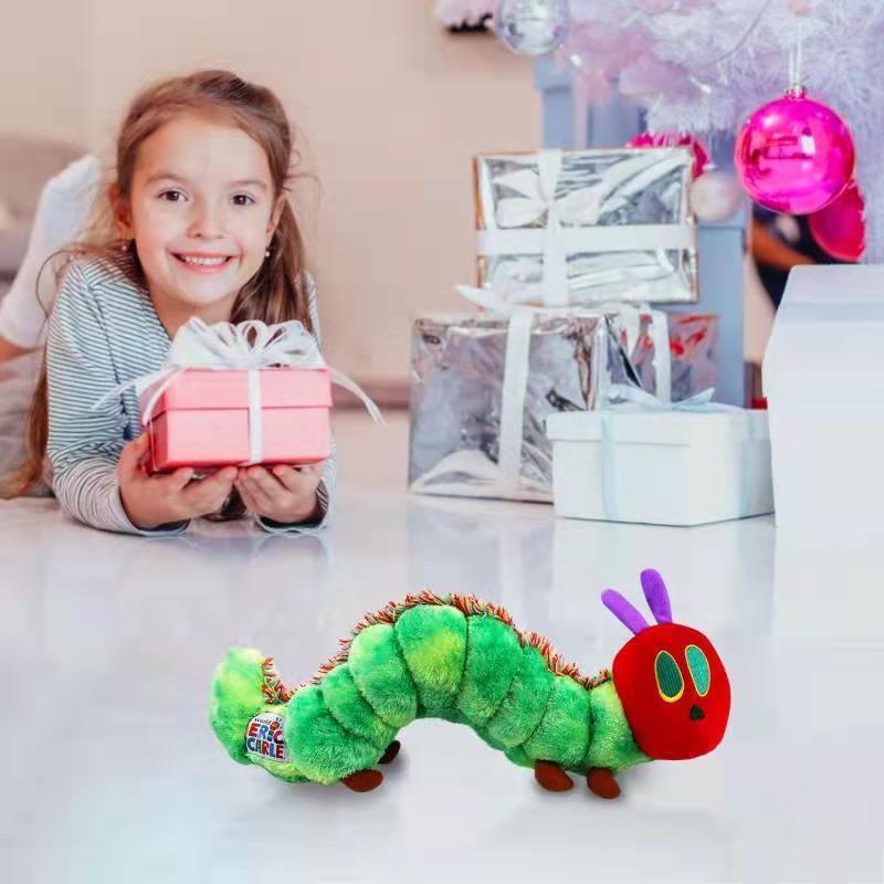 Adorable Colorful Caterpillar Plush Toy For Babies With Soft Neck Pillow For Sleep