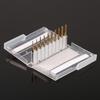 10pcs Titanium Coated End Mill Cemented Carbide CNC Milling Cutters Tools 1.0‑3.0mm