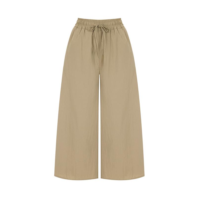 TVIEW String Banding Wide Pants_V6B-Cpt021