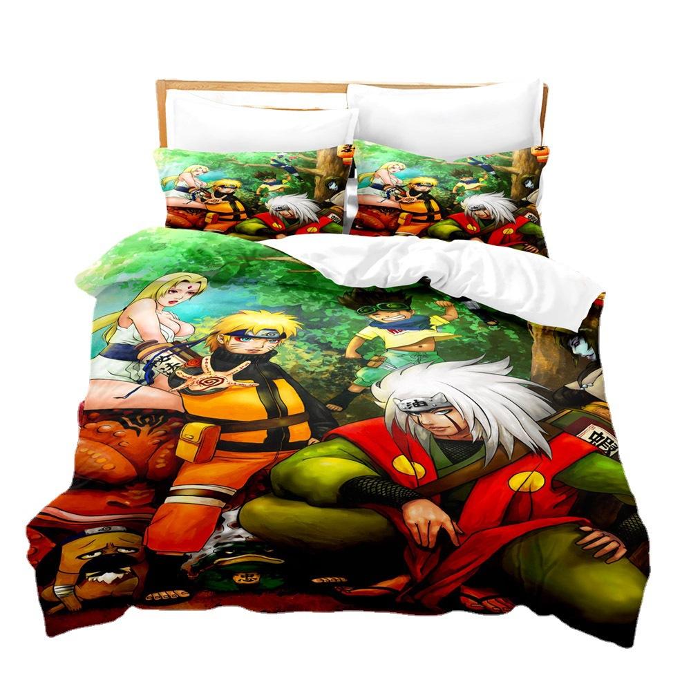 Three-Piece 3D Digital Printing Quilt Cover, Pillowcase, Bedding, Bedding