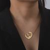 Family Baby Mom Pendant Necklace Simple Hollow Hugging Heart Choker Stainless Steel Jewelry 2026 Trend New Mother’s Day Gifts