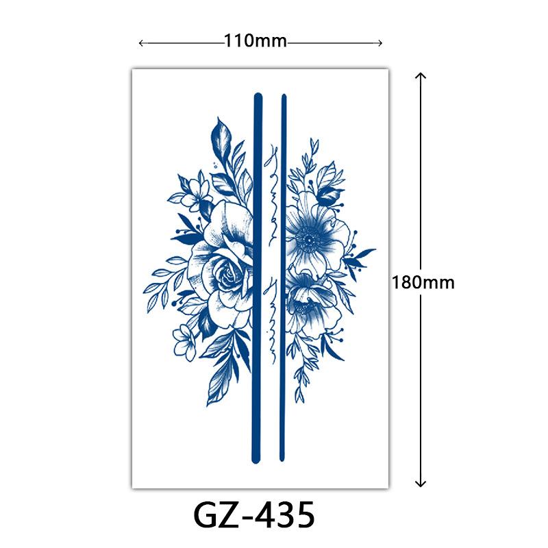 Autocolante Tatuaj Herbal, Autocolante Tatuaj cu Suc, Autocolante Tatuaj Semi-Permanent cu Litere Englezești Tatuaj