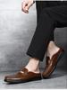 Men's Slip-On Loafers: Spring/Summer Low-Top Leather Flat Casual Mules & Slippers.
