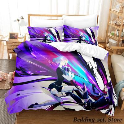 2023 Houseki No Kuni Bedding Set Cartoon Anime Three-piece Set Adult Kid Bedroom Duvetcover Sets 3D Kawaii Girls Duvet Cover