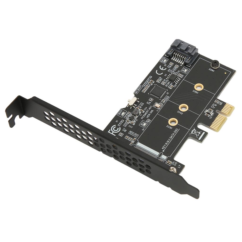 PCIE to SATA Expansion Card 6Gbps PCIE to SATA3.0 M2 NGFF Expansion Card Adapter Card for WinXP for Win7 8 10 11 for