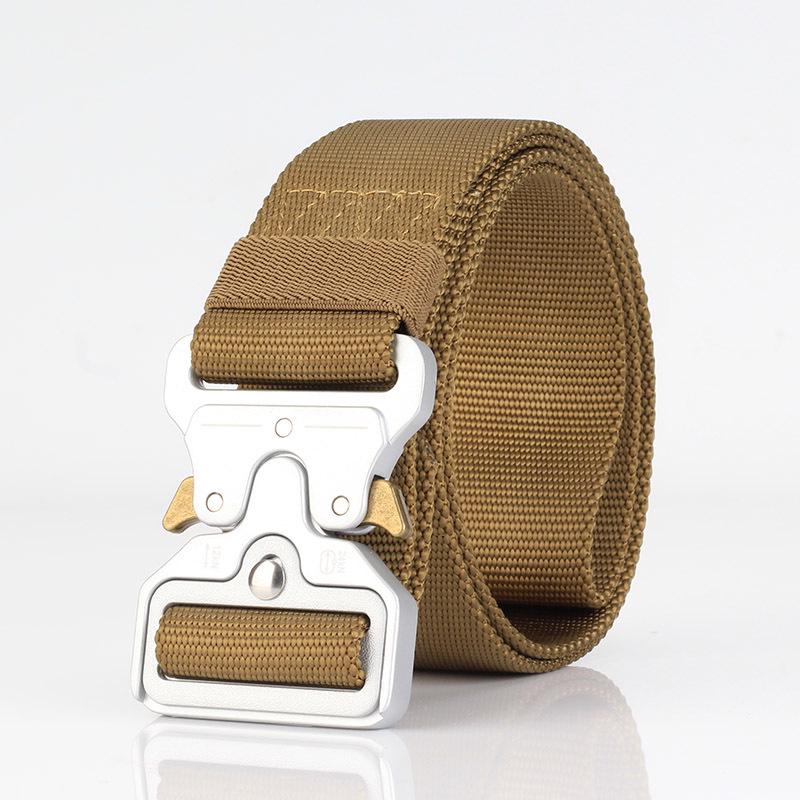 4.5cm Men's Nylon Tactical Belt for Outdoor Sports and Military Training, Customizable Logo