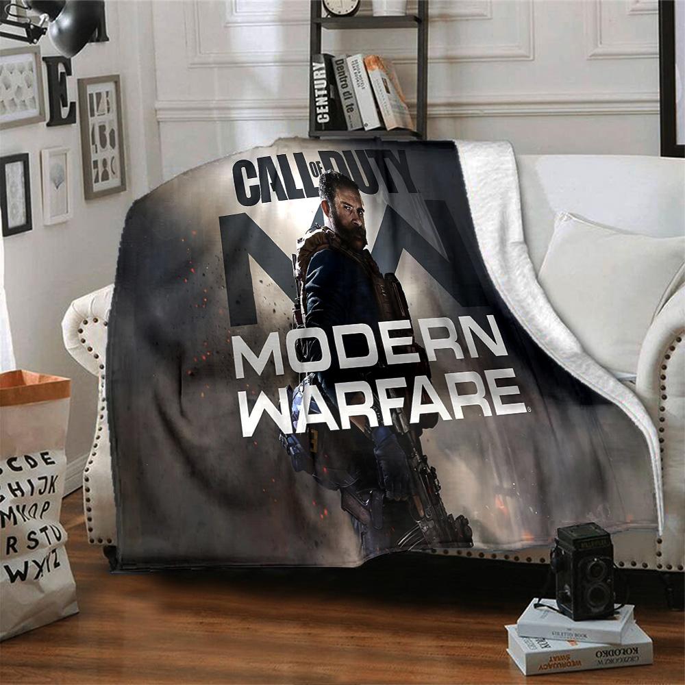 1pc Call Duty Black Ops Flannel Blanket for Super Soft Cute Comfort Blanket for Travel Bedding Couch Sofa Blanket Y73037