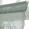 American Green Linen Lace Sheer Curtain - French Double Layer Partition Curtain