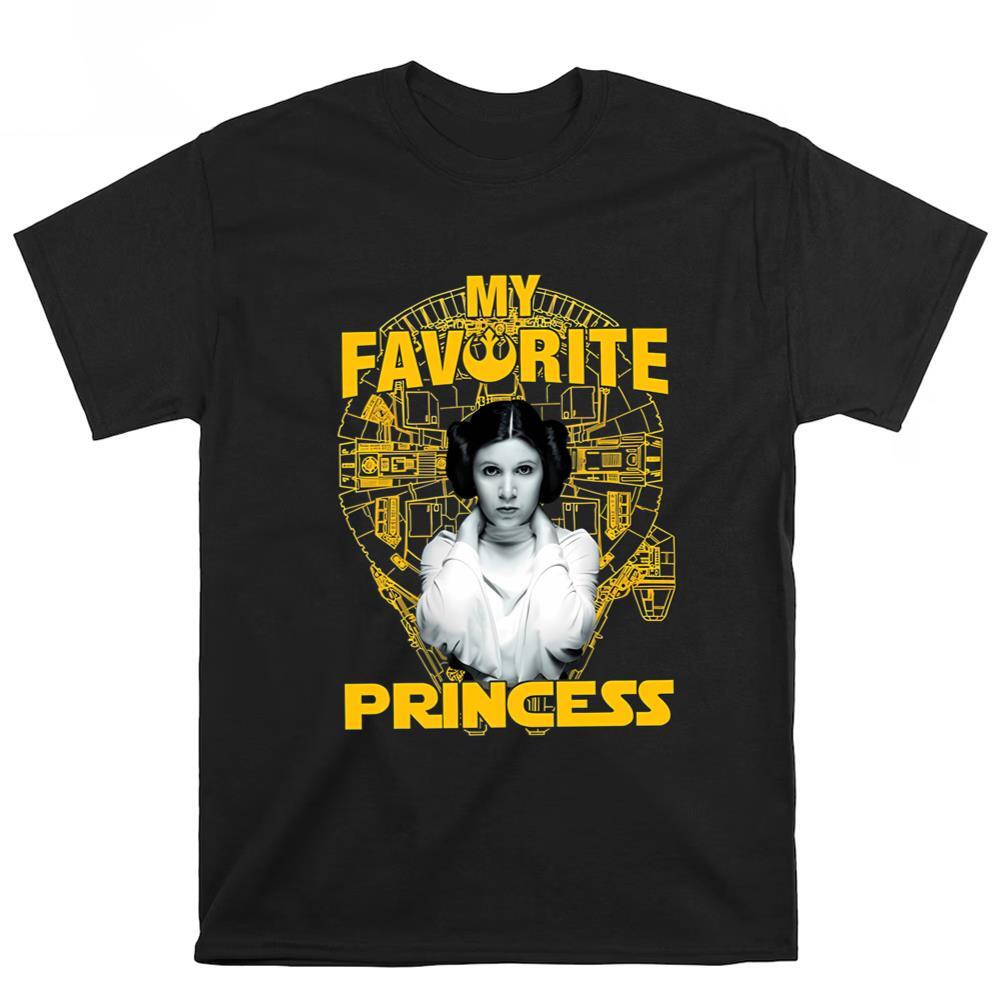 Princess Leia My Favorite Princess Short Sleeve Unisex T-Shirt S-5XL Unisex T-Shirt M
