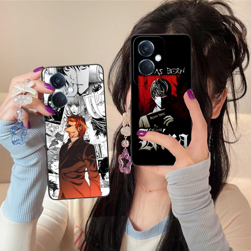 Death Note Kira Light Mobile Phone Case for OPPO Reno 14 13 12 11 10 9 8 7 6 5 F T Pro 5G Colorful Printing Cover Luxury Cover