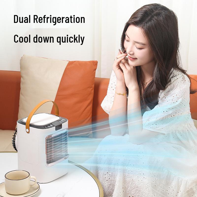 Second Generation Portable Mini Cooling & Humidifying Fan with Negative Ion Desktop Feature