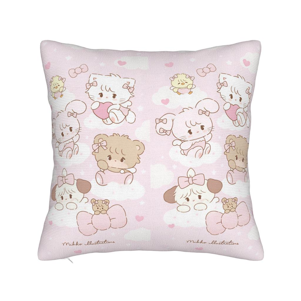 Mikkos Mousses Pillow Cover Custom Cushion Cover Novelty Pillow Case For Living Room Chair