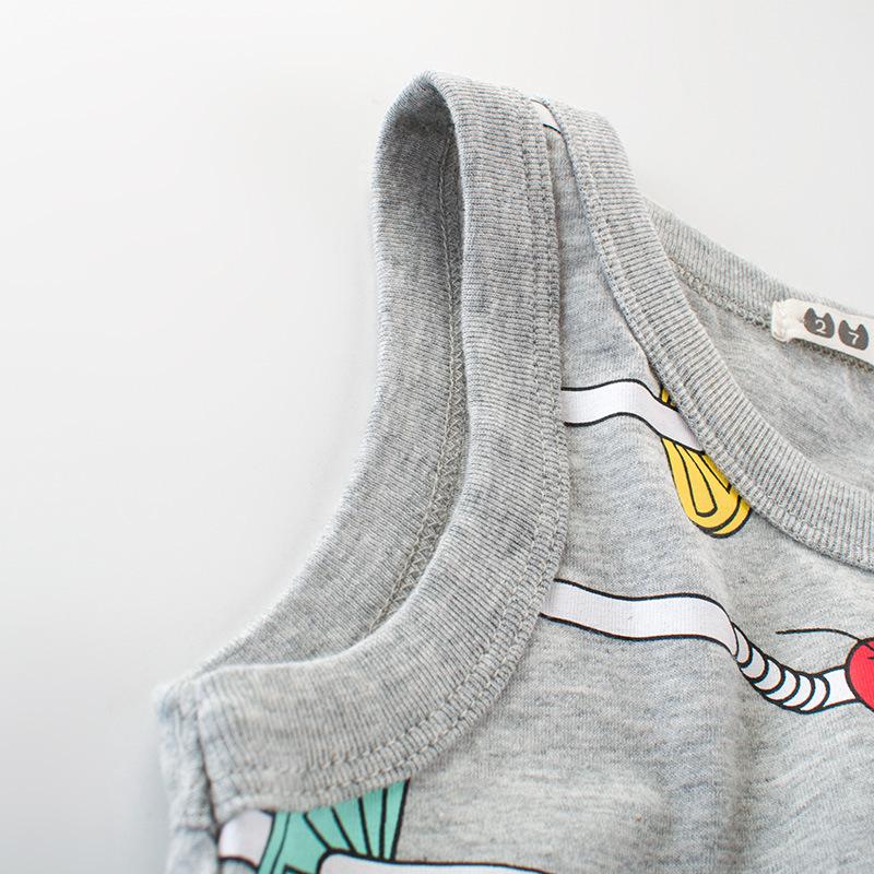 Kinderweste Camisole Jungenoberteil Baby Niedlich Kurzarm Sommerweste