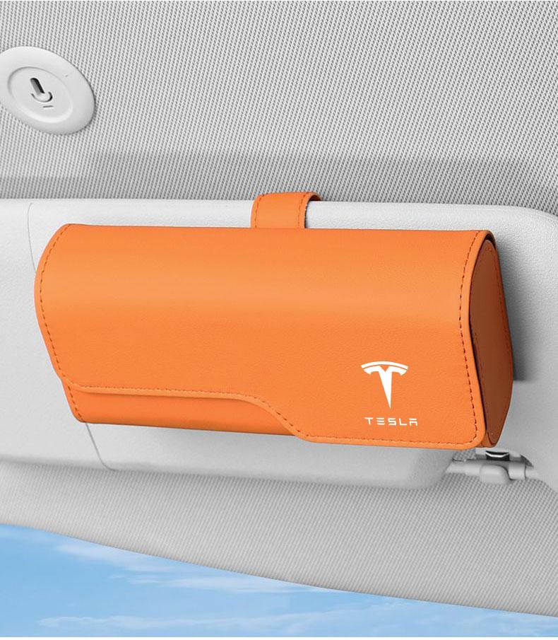 AMU1 Tesla Model Y Juniper Tesla Model 3 S X Highland Body Kit interior Accessories Car Sunglasses Glasses Holder Glasses Case Clip
