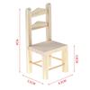 1:12 Dollhouse Furniture Miniature Wooden Kitchen Chair Kids Pretend Play Toy For Kids Creative Play