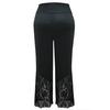 Women Plus Size Loose Wide Leg Lace Sports Leggings Pants