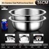 304 Stainless Steel Kitchen Basin with Strainer