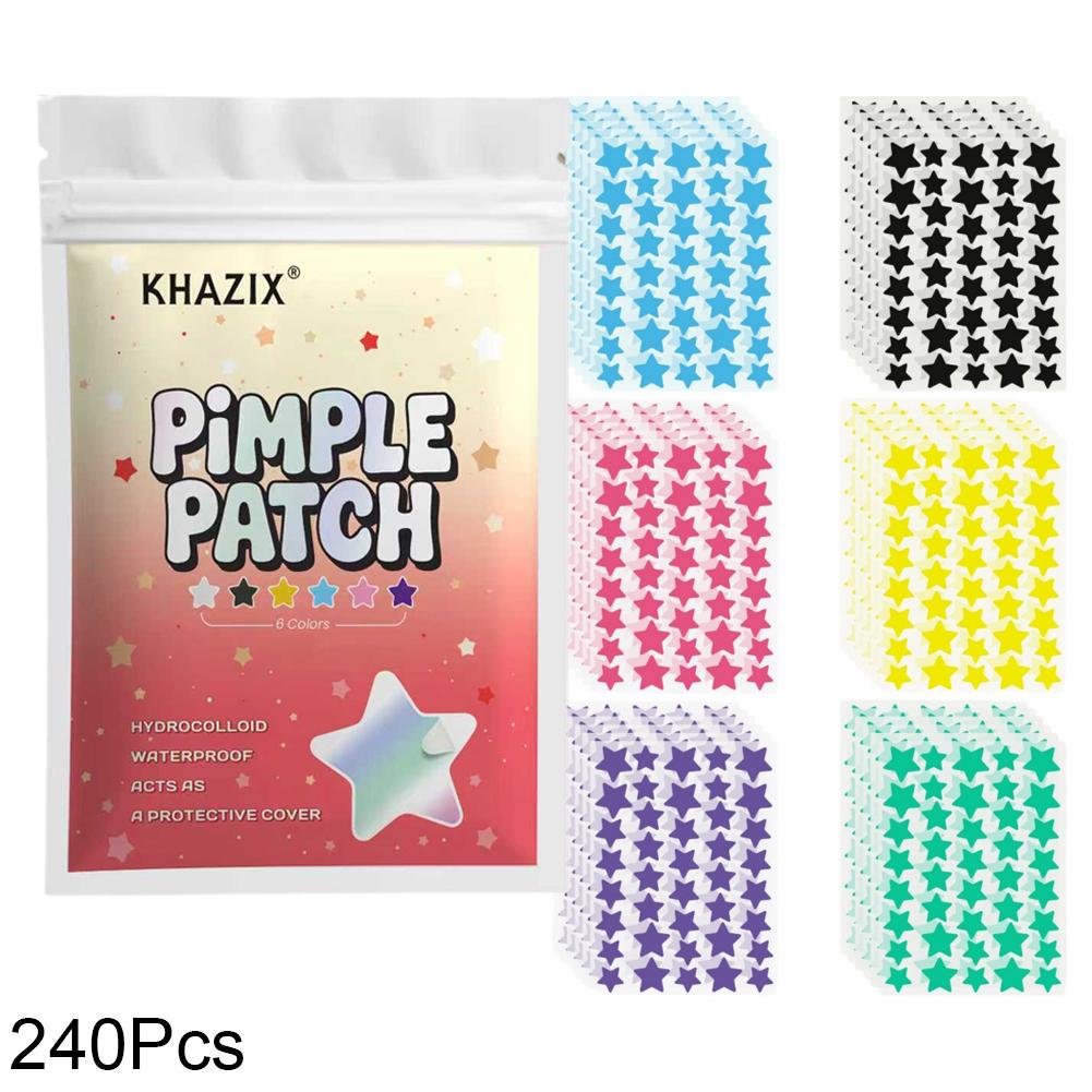240/280PCS Colourful Star Acne Patches Facial Concealer Facial Acne Patches Concealer Acne Patches Ultra-thin