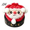 Handheld Squeezable Toys Christmas Plush Dumpling Stress Relief Toy, Santa Claus Snowman Reindeer Toy Steamed Bun Squeeze Relaxation Sensory